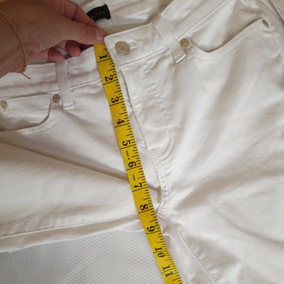 NWT TALBOTS SLIM WHITE ANKLE JEANS SIZE 2P - Picture 11 of 13